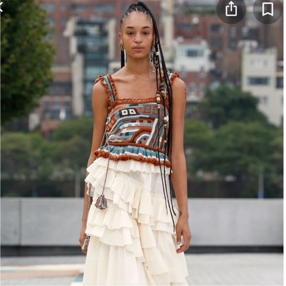 Ulla Johnson Luisa Crochet Handmade Top - Picture 1 of 13